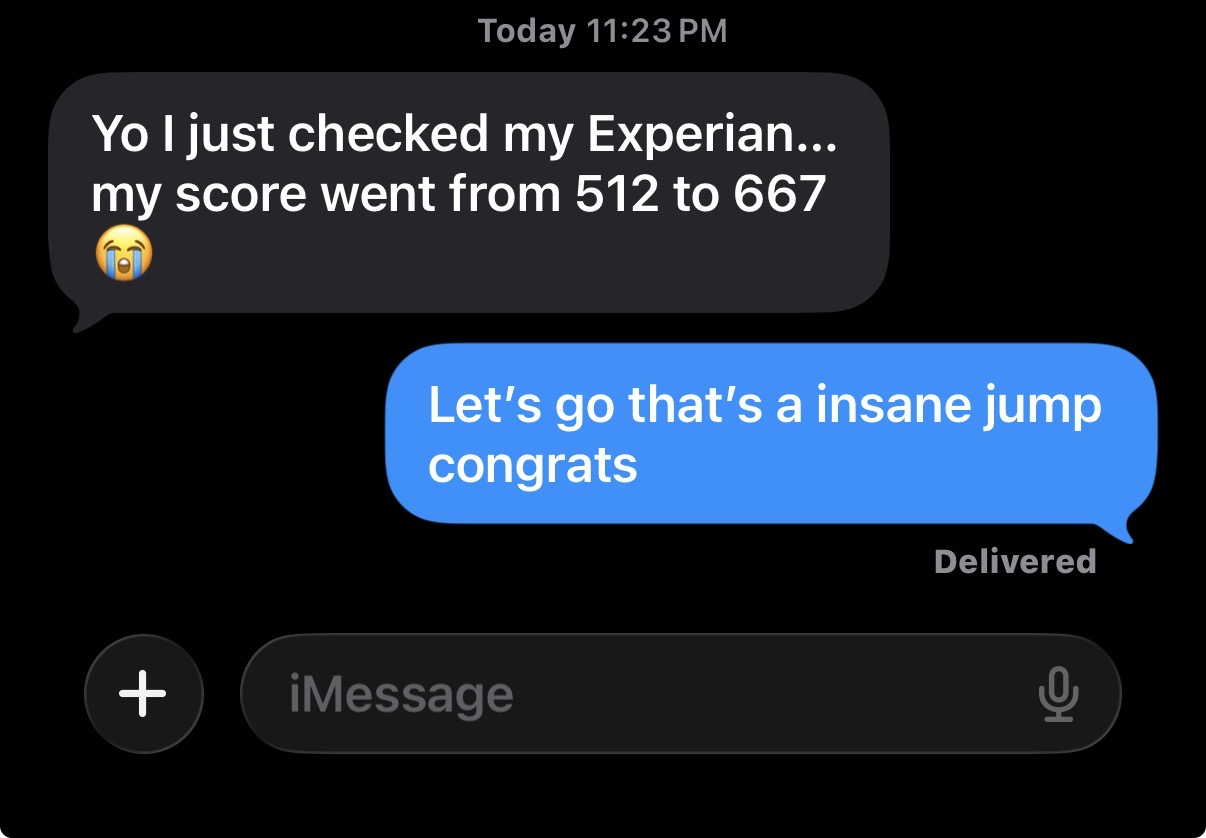 Client text message 1
